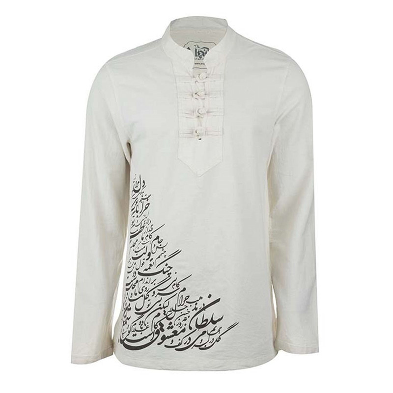 پیراهن آستین بلند مردانه کد 4g.ch.sol رنگ سفید